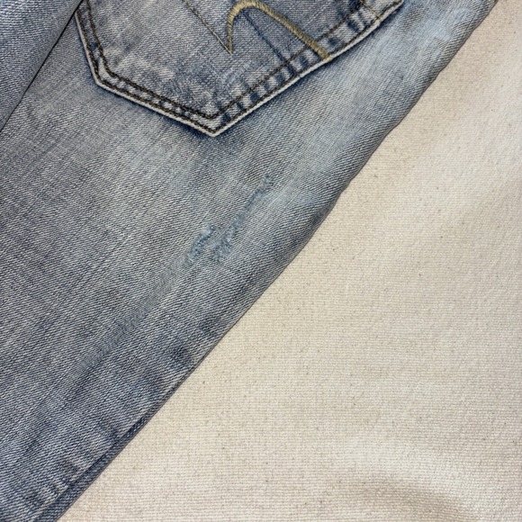 American Eagle‎ Distressed Ankle Jeans Size 8 Light washed Boho - Picture 5 of 9